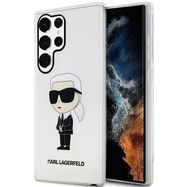 Karl Lagerfeld KLHCS23LHNIKTCT S23 Ultra S918 transparent hardcase Ikonik Karl Lagerfeld, Karl Lagerfeld