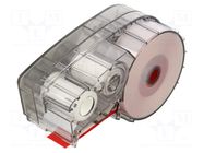 Tape; 12.7mm; 6.4m; red; Character colour: white; self-adhesive BRADY