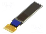 Display: OLED; graphical; 0.87"; 128x32; 29x8.7x1.25mm; 100cd/m2 MIKROE