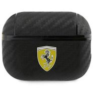 Ferrari FESAP2CABK AirPods Pro 2 cover black/black On Track PU Carbon, Ferrari