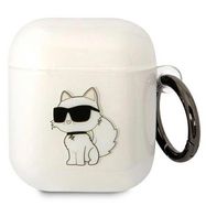 Karl Lagerfeld KLA2HNCHTCT Airpods 1/2 cover transparent Ikonik Choupette, Karl Lagerfeld