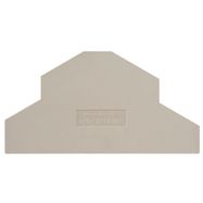 Partition plate (terminal), End plate, 104 mm x dark beige Weidmuller