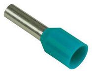 TERMINAL, WIRE FERRULE, 24AWG, TURQUOISE