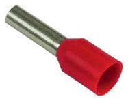 TERMINAL, WIRE FERRULE, 18AWG, RED