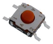 TACTILE SWITCH, 0.05A, 12VDC, 350GF, SMD