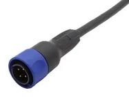 CIRCULAR CABLE, 2P PLUG-FREE END, 3.3FT