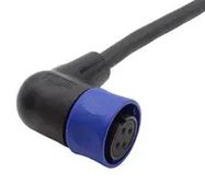 CIR CABLE, 3P R/A RCPT-FREE END, 3.3FT