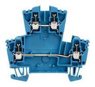 DIN RAIL TERMINAL BLOCK, 4POS, 12AWG