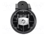 Mirror holder; black; Mini; push-in ACV