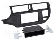 Radio frame; Kia; 2 DIN; black ACV