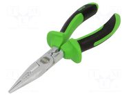 Pliers; cutting,for grip hose clamp,half-rounded nose; 180mm RECA