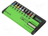 Tools set: screwdriver bits; Torx®; T10,T15,T20,T25,T30,T40 RECA