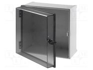 Enclosure: wall mounting; X: 300mm; Y: 300mm; Z: 180mm; CAB; grey FIBOX