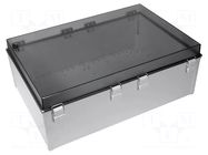 Enclosure: wall mounting; X: 600mm; Y: 400mm; Z: 220mm; CAB; grey FIBOX
