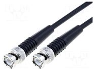 Cable; 1m; BNC male,both sides; black; 50Ω BQ CABLE