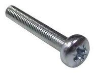 SCREW, POZI PAN, STEEL, BZP, M3X25,PK100