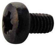 SCREW, POZI PAN, STEEL, BLK, M4X6, PK100