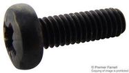 SCREW, POZI PAN, STEEL, BLK, M4X12,PK100