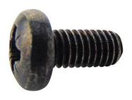 SCREW, POZI PAN, STEEL, BLK, M6X16,PK100