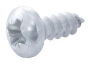 SCREW, POZI PAN, STEEL, A2, #6X3/8,PK100