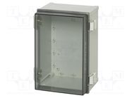 Enclosure: wall mounting; X: 300mm; Y: 200mm; Z: 180mm; CAB; grey FIBOX