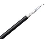 CABLE, COAX, RG179PE, BLACK, 50M