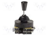 Joystick; with V4NT7 switches; Stabl.pos: 1; Leads: connectors SAIA-BURGESS
