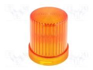 Cloche; orange; WLK; Light source: bulb BA15D; IP65; Ø60x77mm; ABS AUER SIGNAL