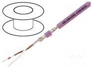 Wire; 1x2x0.22mm2; CAN bus; stranded; Cu; Insulation: PVC; violet HELUKABEL