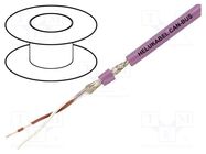 Wire; 2x2x0.5mm2; CAN bus; stranded; Cu; PVC; violet; 250V; none HELUKABEL