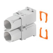 Module insert for industrial connector, Series: ModuPlug, Number of poles: 2 Weidmuller