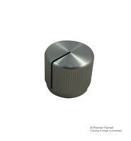 KNOB, AL, 19MM, SILVER, 6.4MM SHAFT