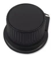 KNOB, 28MM, BLACK, CAP 6 SHAFT