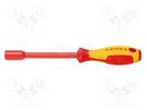 Screwdriver; insulated; 6-angles socket; HEX 6mm; 1kVAC; VDE KNIPEX