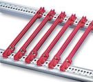 GUIDE RAIL, DIN, RED, 160MM