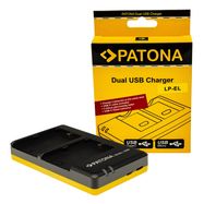 PATONA Dual Charger for Canon LP-EL Speedlite EL-1 EL-5 incl. USB-C cable, PATONA