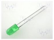 LED; 5mm; green; 5÷20mcd; 60°; Front: convex; 2.2÷2.5V KINGBRIGHT ELECTRONIC