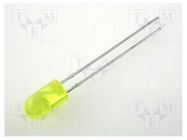 LED; 5mm; yellow; 5÷20mcd; 60°; Front: convex; 2.1÷2.5V KINGBRIGHT ELECTRONIC