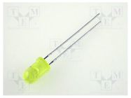 LED; 5mm; yellow; 0.8÷3.2mcd; 60°; Front: convex; 2.1÷2.5V KINGBRIGHT ELECTRONIC