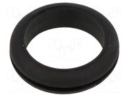 Grommet; Ømount.hole: 25.1mm; Øhole: 21.8mm; black; -40÷135°C ESSENTRA