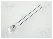 LED; yellow; 5mm; 20÷80mcd; 30°; Front: convex; 2.1÷2.5VDC KINGBRIGHT ELECTRONIC