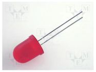 LED; red; 10mm; 40÷150mcd; 60°; Front: convex; 2÷2.5VDC KINGBRIGHT ELECTRONIC