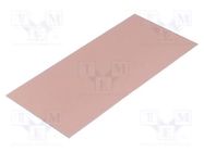 Laminate; aluminium; 1mm; L: 210mm; W: 100mm; Coating: copper 