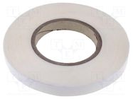 Tape: fixing; W: 15mm; L: 50m; Thk: 0.13mm; double-sided; acrylic 