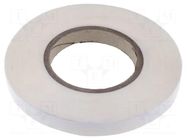 Tape: fixing; W: 15mm; L: 50m; Thk: 0.13mm; double-sided; acrylic IPT