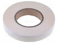 Tape: fixing; W: 25mm; L: 50m; Thk: 0.13mm; double-sided; acrylic IPT