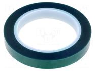 Tape: electrical insulating; W: 15mm; L: 66m; Thk: 0.06mm; green IPT