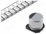 Capacitor: electrolytic; low ESR; SMD; 100uF; 6.3VDC; Ø6.3x5.8mm SAMWHA
