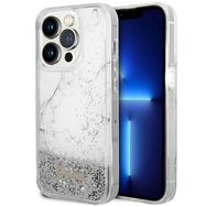 Guess GUHCP14LLCSGSGH iPhone 14 Pro 6.1" white/white hardcase Liquid Glitter Marble, Guess