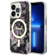 Guess GUHMP14LHCFWSK iPhone 14 Pro 6.1" black/black hardcase Flower MagSafe, Guess